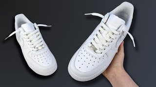 How To Lace Nike Air Force 1s Loosely BEST WAY [upl. by Ahseyd]