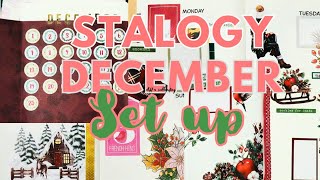 Stalogy December plan with me  monthly set up and weekly decorate [upl. by Luttrell]