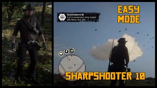 RDR2 FAST amp EASY Way to Complete Sharpshooter 10 Sharpshooter Challenges [upl. by Norreht]