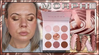 MORPHE RICH amp FOILED ROSE TO FAME EYESHADOW PALETTE Review amp Swatches  Clare Walch [upl. by Ashford]