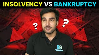 Insolvency and Bankruptcy  Meaning and Difference Between Them  Hindi [upl. by Queen]