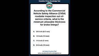 Air Brake Practice Test  Audio  Canadian Driver Knowledge Test canadiandrivingtest drivingtest [upl. by Keraj23]