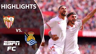 👏 YOUSSEF ENNESYRI BRACE 👏 Sevilla vs Real Sociedad  LALIGA Highlights  ESPN FC [upl. by Amerak315]