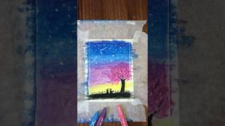 Oil pastel drawing for beginners🤯🤯🤯 youtubeshorts artist shorts drawing [upl. by Aseneg348]