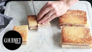 Fried mortadella sandwiches  Gourmet Traveller [upl. by Beesley]