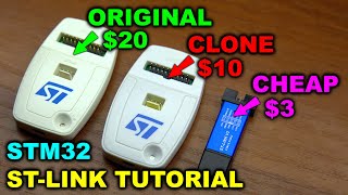 Usage STLINK V2 Tutorial STM32 Programming for Beginners Cheap clone STLink comparation [upl. by Etem]