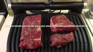 How To Cook A Perfect Steak With Tfal OptiGrill [upl. by Riba]