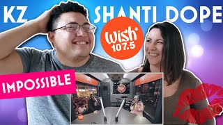 KZ Tandingan Shanti Dope  Imposible  LIVE on Wish 1075 Bus  COUPLES REACTION [upl. by Reifel25]