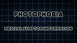 Photophobia Medical Symptom [upl. by Meil]