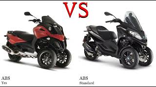 Gilera Fuoco 500 vs Piaggio MP3 Sport 300 Test specification comparison [upl. by Wyatt]