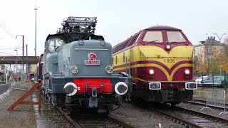 Exposition Ferroviaire Bettembourg 21 Oktober 2017 mit CFL 5519 1604 1806 und mehr [upl. by Allecnirp]