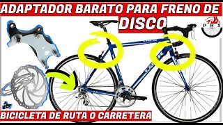 CONVERSION DE FRENOS V A DISCOS BICICLETA DE RUTA O CARRETERA RESTAURACIONBICICLETAS CICLISMO✅ [upl. by Adnorahs598]