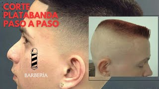 COMO HACER UN PLATABANDA PASO A PASO corte militarDesvanecido alto PARA PRINCIPIANTES 💈💈 [upl. by Babita]