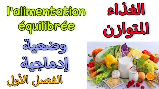 وضعية إدماجية الغذاء المتوازن lalimentation équilibrée أولى متوسط الفصل الأول [upl. by Bencion210]