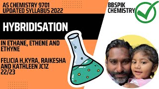 HYBRIDISATION IN METHANE ETHANE AND ETHYNE  9701 AS CHEMISTRY A LEVEL CAMBRIDGE [upl. by Htenay]