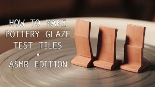 How to Pottery Test Tiles — ASMR Edition [upl. by Uol]