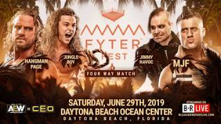 AEW Fyter Fest  Match Card [upl. by Pik]