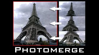 Photoshop Tutorial Photomerge How to Merge Multiple Photos into a Seamless Image [upl. by Eita]