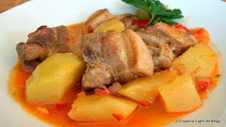 Guisado de Costillas con Patatas super fácil y rápido [upl. by Casaleggio]