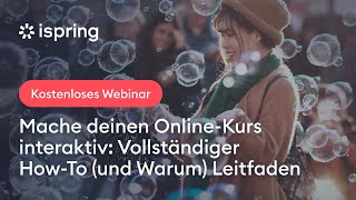 Gestalten Sie Ihren OnlineKurs interaktiv Eine vollständige Anleitung [upl. by Hayarahs867]