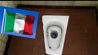 🇮🇹 ITALY TOILET 23 🇮🇹 quotCATALANO Squat Toilet on Flushometerquot [upl. by Cedar]