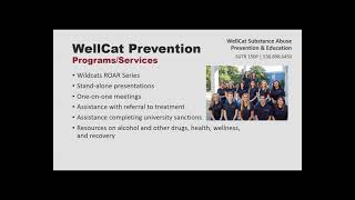 Student Life and Leadership  WellCat Prevention Training [upl. by Ennoved]