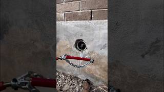 Clearing A Clogged Building Drain [upl. by Nnyliram]