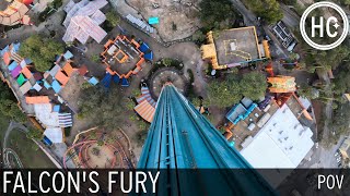 Falcons Fury INSANE DROP TOWER  POV  Busch Gardens Tampa Bay [upl. by Gebler296]