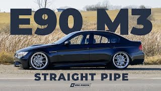 BMW E90 M3 STRAIGHT PIPE  S65 V8  Bag Riders [upl. by Rosabelle493]