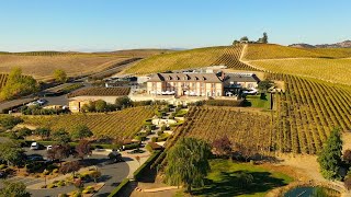 Domaine Carneros Winery In Napa  Aerial View [upl. by Bensen]