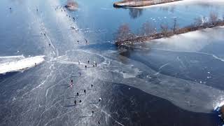 13 feb 2021 schaatsen op de Nieuwkoopse plassen HD 1080p [upl. by Uella]