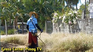 HOW DO I CUT THE DRY GRASS AND WEEDS IN EXTREMELY HOT SEASON [upl. by Moshell]