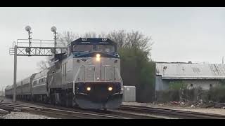 Amtrak 517 Leads Out In Wyanet Illinois [upl. by Amoreta]