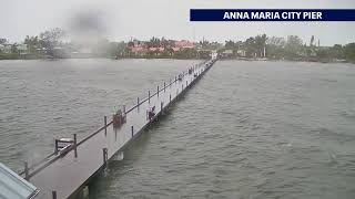 LIVE VIEW Tropical Storm Debbys impact on Anna Maria Island [upl. by Cousin]