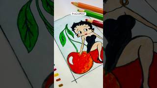 🍒Betty Boop👧🏻 paintingideas shortvideos diy shorts viralvideos viralshorts viral painting [upl. by Seamus]