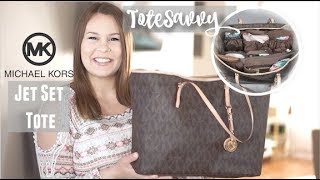 ToteSavvy Organizer in Michael Kors Jet Set Tote [upl. by Hunfredo]