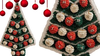 CALENDRIER de lAVENT Sapin au CROCHET 🎄😍crochet tutocrochet crochetlovers [upl. by Helbonna]