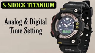 How To Change Time On A SShock Titanium Watch  GShock Watch Time Setting [upl. by Imehon801]