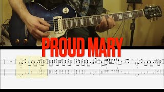 Creedence Clearwater Revival  Proud Mary  Guitar Lesson TabampChords [upl. by Nomae53]