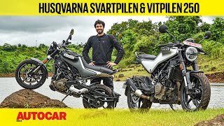 Husqvarna Svartpilen 250 amp Vitpilen 250 review The sweet duo from Sweden First Ride Autocar India [upl. by End]