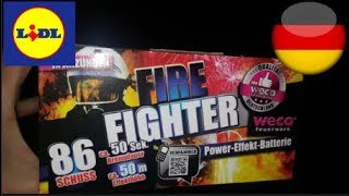 Fire Fighter 86 Shots  Weco Feuerwerk  Vuurwerk Duitsland [upl. by Ettezzus]