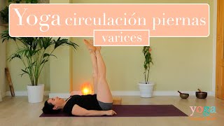 YOGA para la CIRCULACIÓN de las PIERNAS con VARICES  RELAJACIÓN de PIES CANSADOS Verena Boix [upl. by Enuahs]