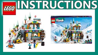 LEGO Instructions  Holiday Ski Slope and Café  41756  LEGO Friends 2023 [upl. by Hollis]