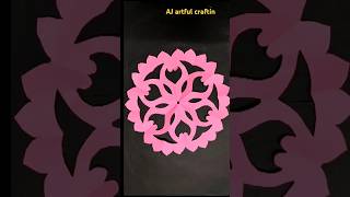 unique paper design makingeasy snowflake cutting ideasorigami craft papertutorialpapercutout [upl. by Anirak989]