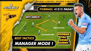 WAH INI SIH AUTO JUARA FC‼️ Rombak Full Squad Bodrex❗Taktik Formasi 41212 Padat Terbaru  FC Mobile [upl. by December]