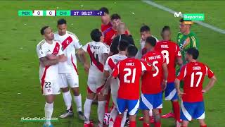 PERÚ vs CHILE SAMPAIO COBRÓ PENAL EN LA ÚLTIMA Y EL VAR LO ANULÓ  CLASIFICATORIAS 2026 🇵🇪⚽🇨🇱 [upl. by Dlorag]