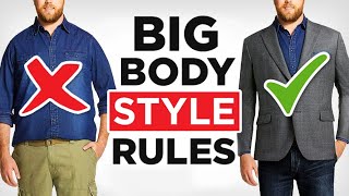 How To Dress Sharp Even If Youre FAT 21 Large Guy Style Tips [upl. by Notaek]