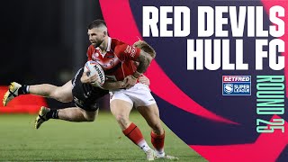 Highlights  Salford Red Devils v Hull FC Round 25 2022 Betfred Super League [upl. by Alvord]