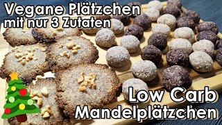 Vegane 3ZutatenKekse  Mandelplätzchen ohne Zucker ohne Mehl Magenbypass Ernährung  PrimaDina [upl. by Chapin]