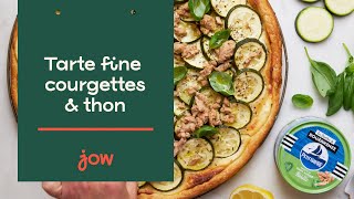 Recette de la Tarte fine courgettes amp thon [upl. by Wobniar196]